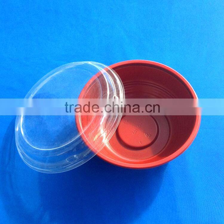 With Transparent Lid Plastic Bowl