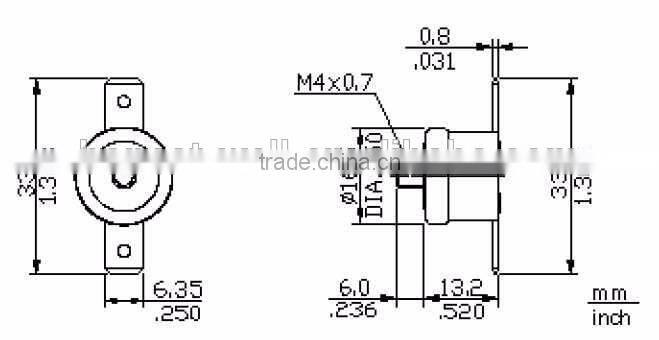 T24-4A-RF2-A Bimetal Thermostat