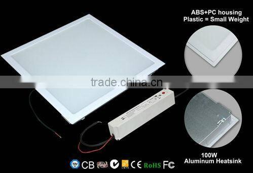Emergency LED panel , 95-100lm/W 600x600mm LED panel with TUV,SAA,GS,CB certificate and Italian design
