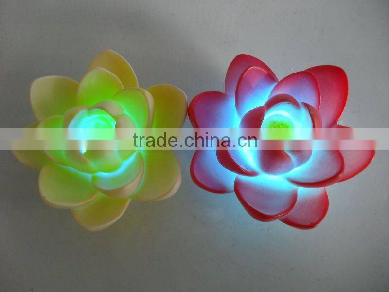 Beautiful Swimming Pool Products, Yellow Floating Flower LED Lights P1964
