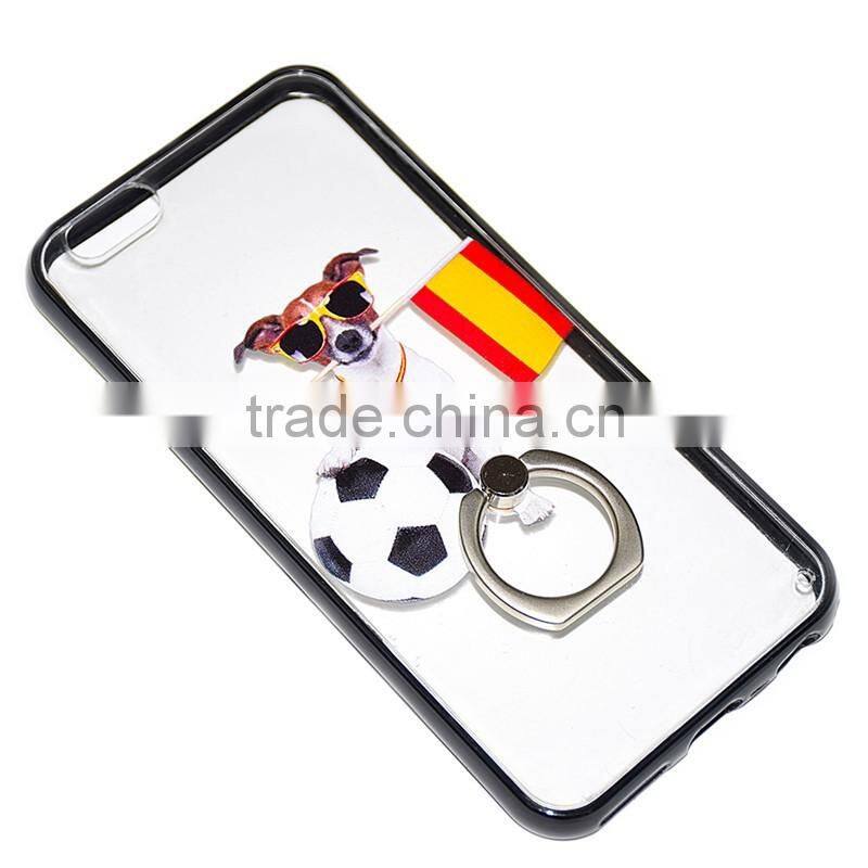 transparent TPU+PC back cover bumper case with ring kickstand buckle for Xiaomi mi 5 mimax Redmi note 4 3 2 1 c i pro prime