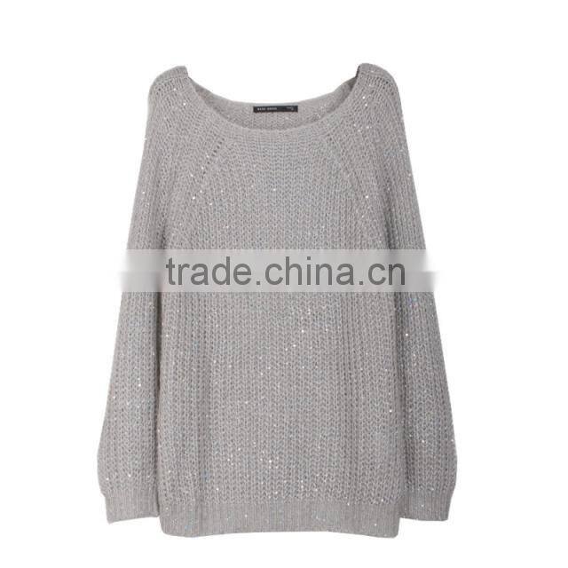 wholesale cheap price 3mm sequins yarn for flat knitting sweater