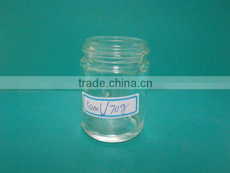 50ml clear glass spice jar