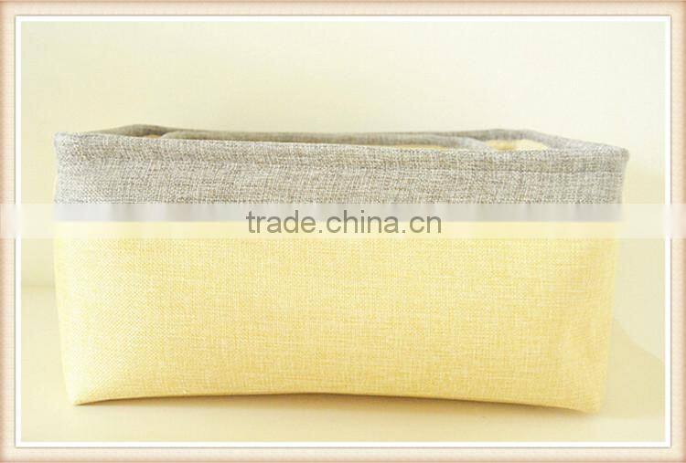 imitated linen storage basket/jute nonwoven laundry basket
