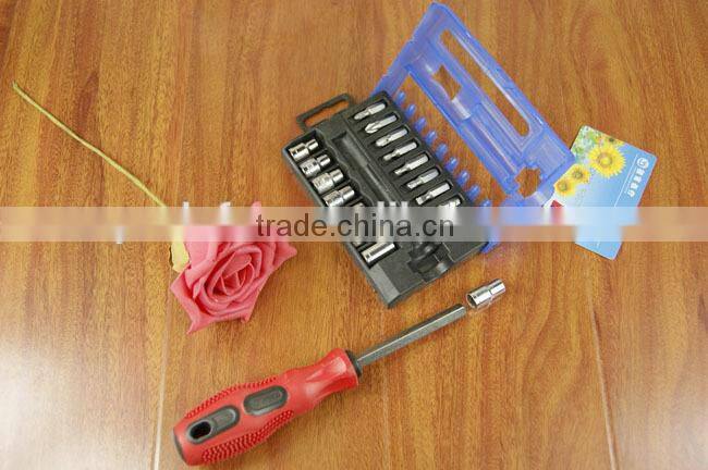 KEY POINT 20 in 1Multi combination tools screwdriver set one screwdriver Red and black shank massage