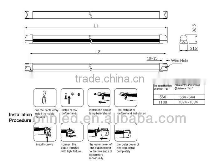 ONN-J08 Linear Light For Cleanroom Engineering