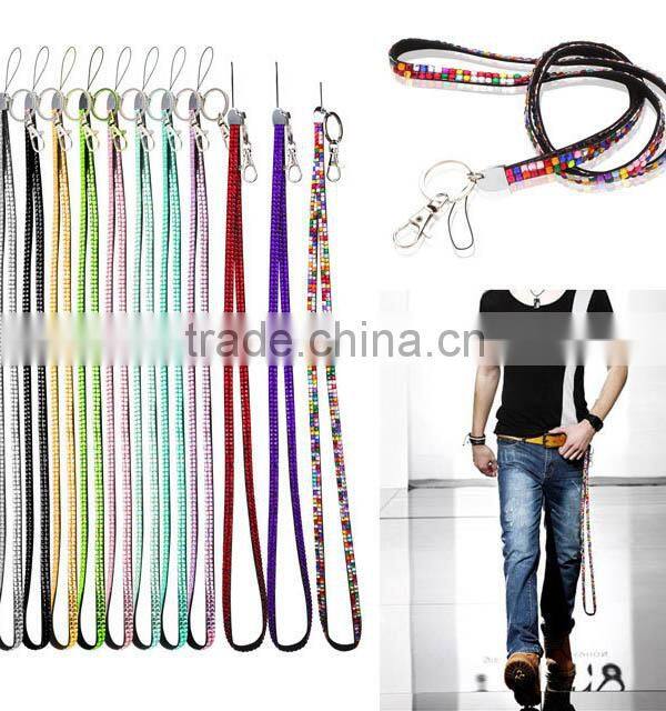 cheap Bling rhinestone wristband badge reels with card holder