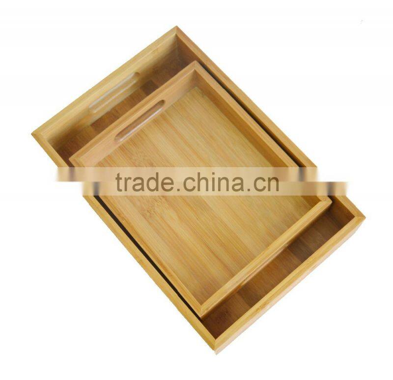 DT026 Bamboo Serving Tray with Handles