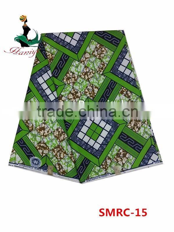 SMRC-13 super real cotton wax fabric Hot selling african wax printed fabric