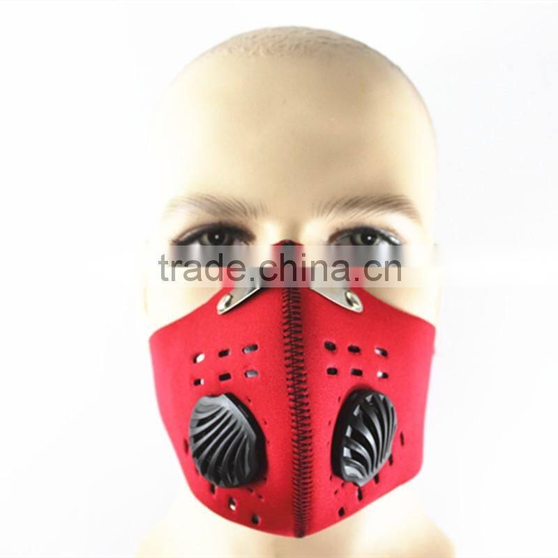 hot sale super anti air pollution dustproof mask warm cycling face Half Neoprene activated carbon filter pm 2.5 bike riding ski