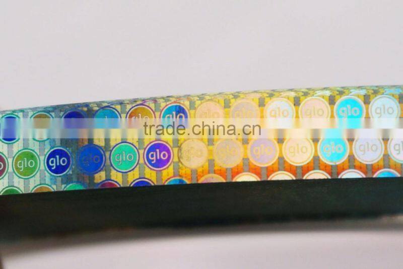 2016 new design Cheap custom Hologram hot stamping foil/label