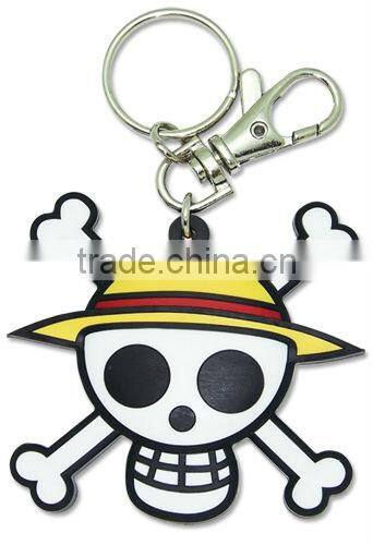 lovely animal 3D effect soft pvc keychain key holder