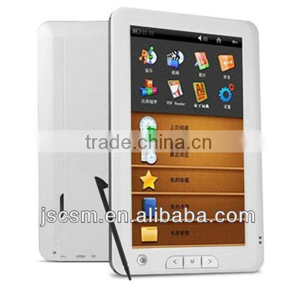 2013 touch screen 7 '' inch e book reader price with good quality JSC02