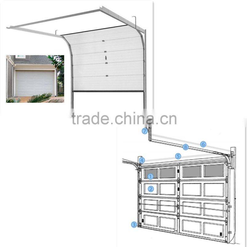 remote control garage door with window design