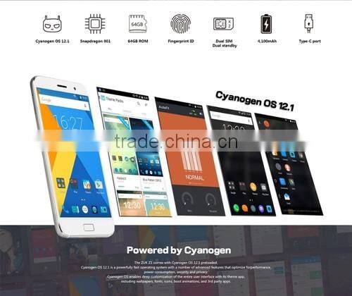 Original Lenovo ZUK Z1 MSM8974 Quad Core 64G ROM 3G RAM LTE WCDMA CDMA Smartphone Dual Sim Dual Standby 8/13MP