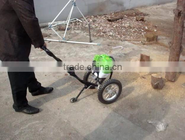 Chinese 2-stroke 43cc Petrol Brush Cutter, Gasoline Grass Trimmer with Nylon Cutter and 3T Blade