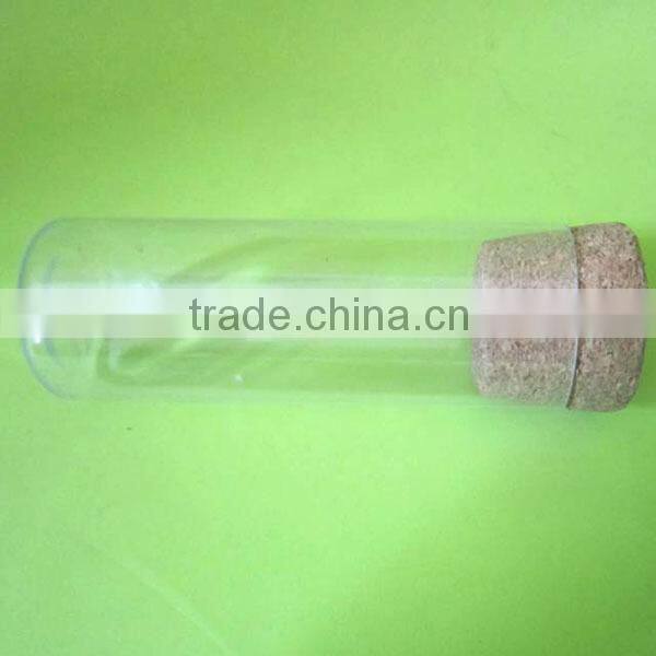 PETG Clear Wide Mouth Cylinder Plastic Water Bottle for sale