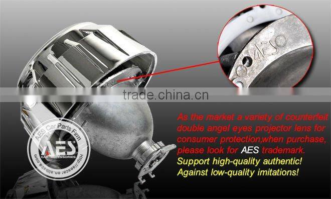 factory wholesale price headlight H4 h7 automotive bixenon hid projector len H1 mini dual angeleye