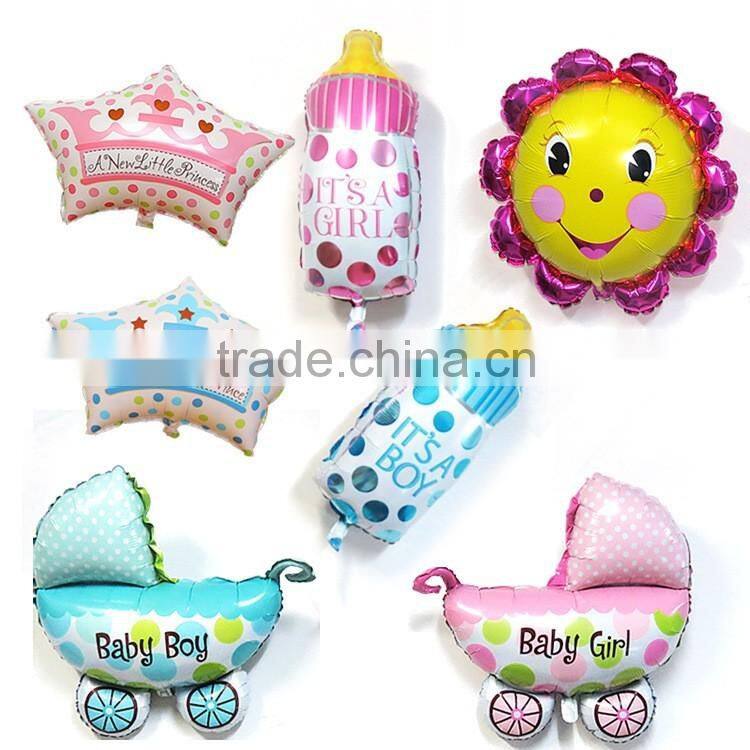 Shopping children/kids gift helium lollipop cartoon balloon,aluminium crown foil balloon on shopping
