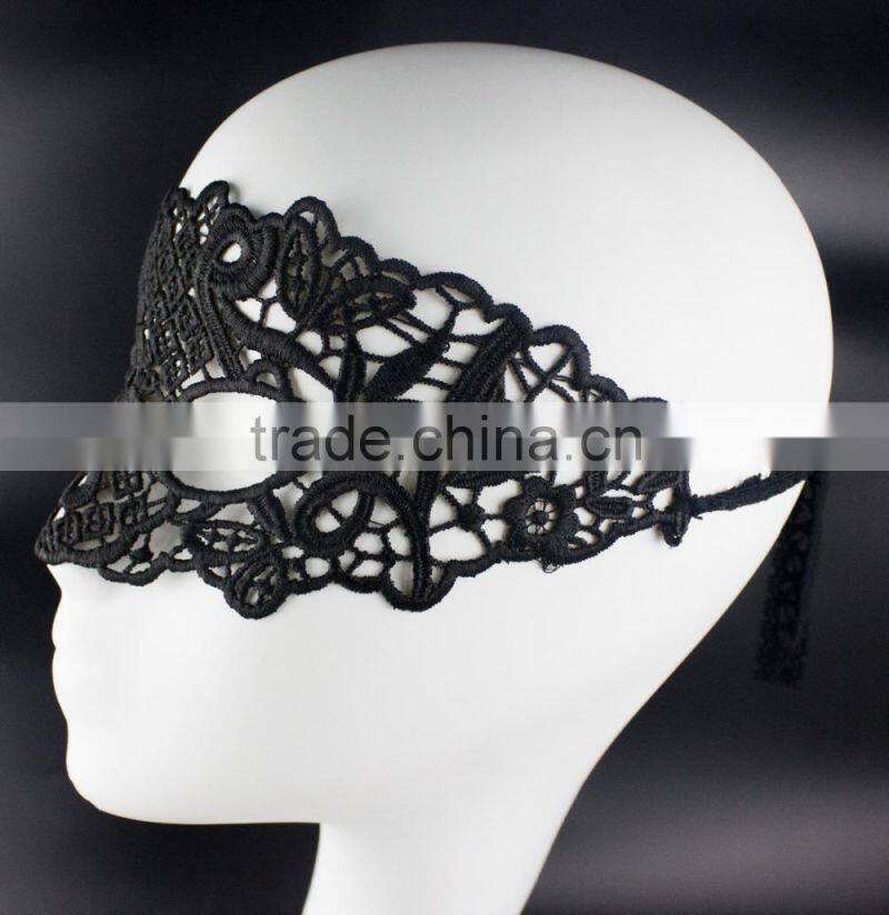 Wholesale pierced lace eye mask, masquerade lace party mask for birthday/celebration