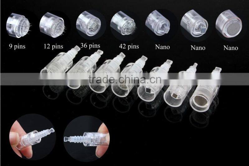 Derma pen 1 3 5 7 needle electric derma stam pen permanent makeup machine needle cartridge for eyelash, eyebrow, face or lips