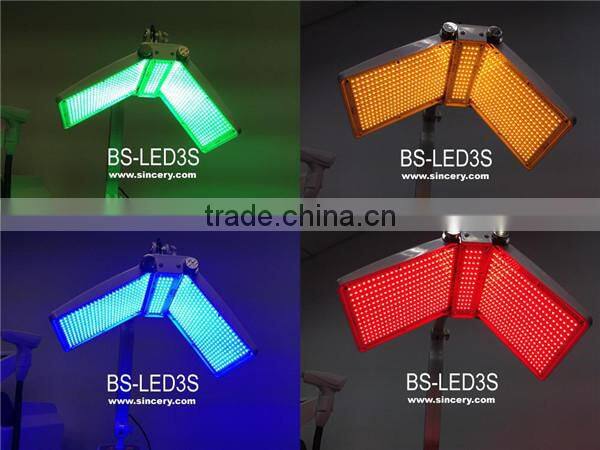 Latest LED / PDT Phototherapy lamp with four colours light double treatment arms