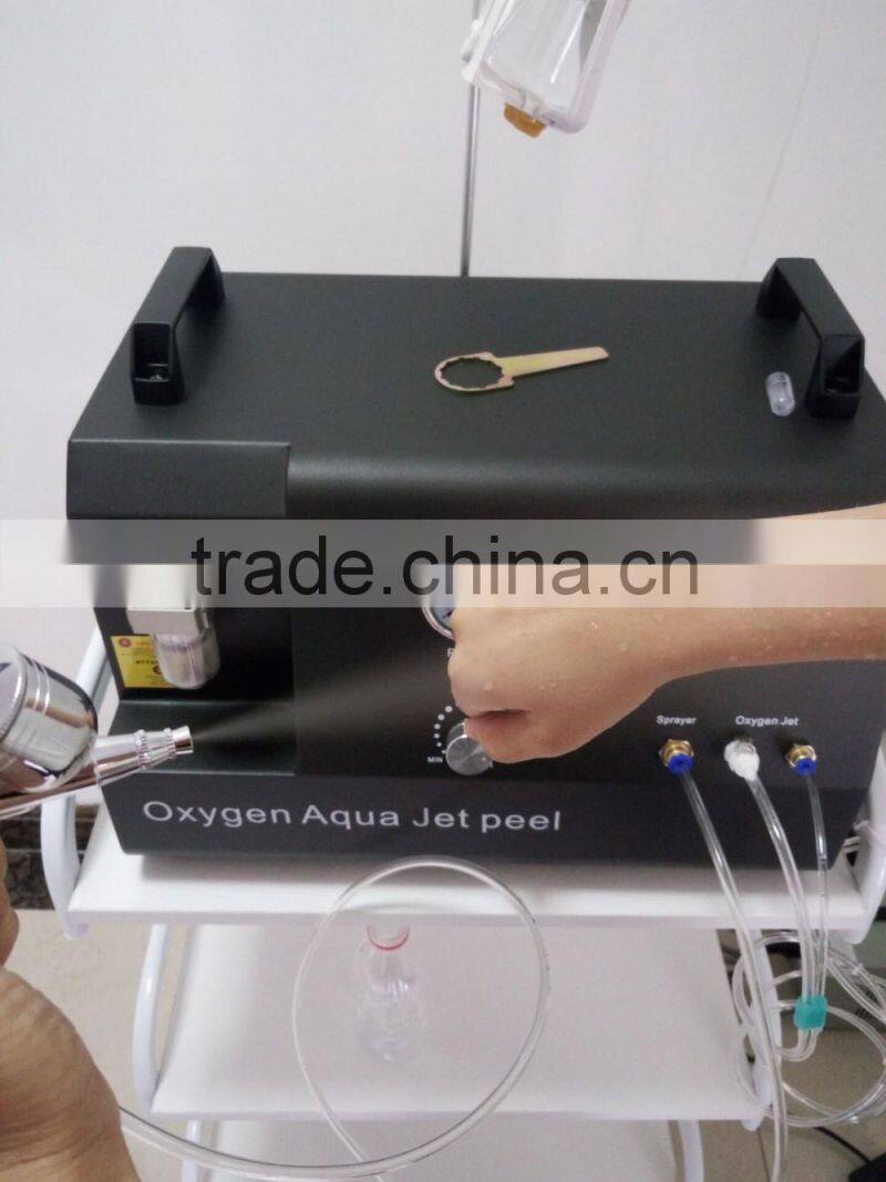 Oxygen sprayer and jet peel beauty salon equipment (with CE)