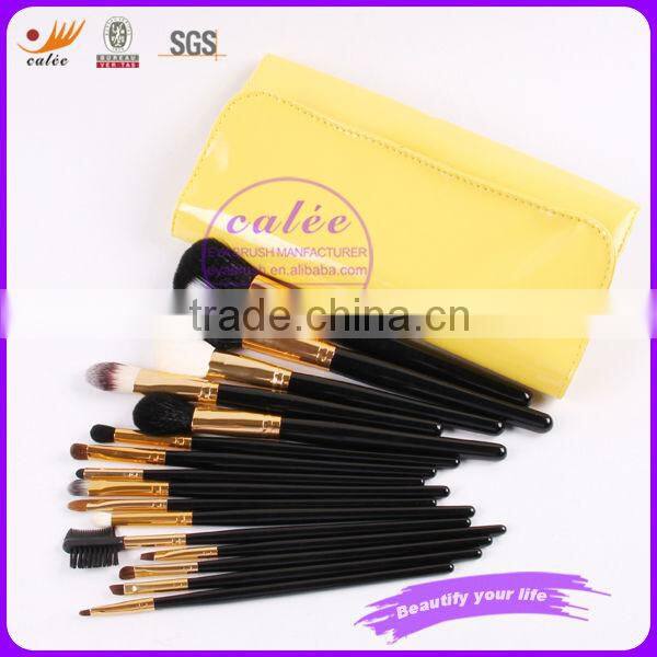 High Quality animal hair makeup brush with PU bag