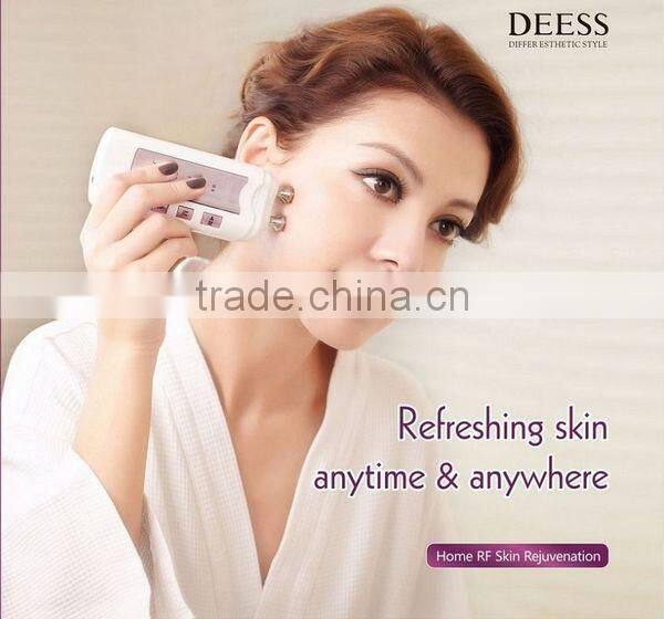 Home use radio frequency skin tightening device