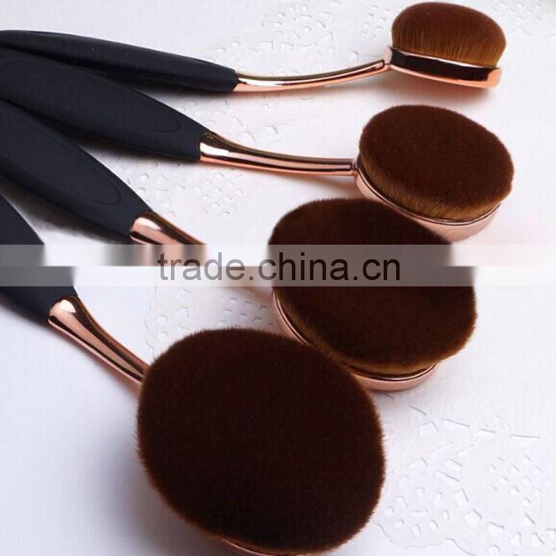 High reliable 10pcs for girls beauty private label oval makeup brush set