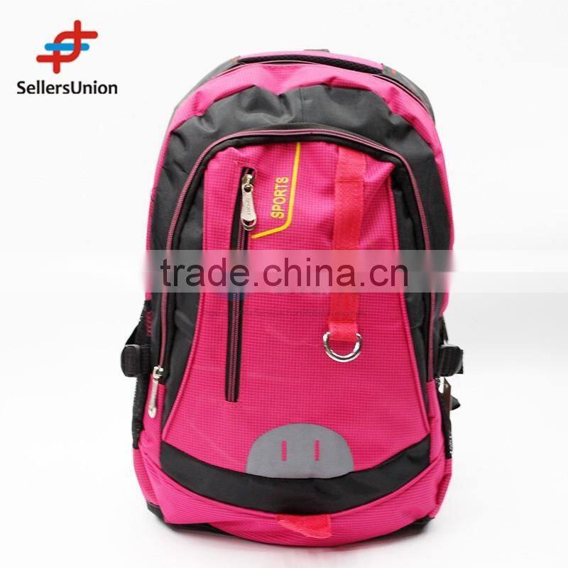 No.1 yiwu exporting commission agent wanted rose red color backpack for grils