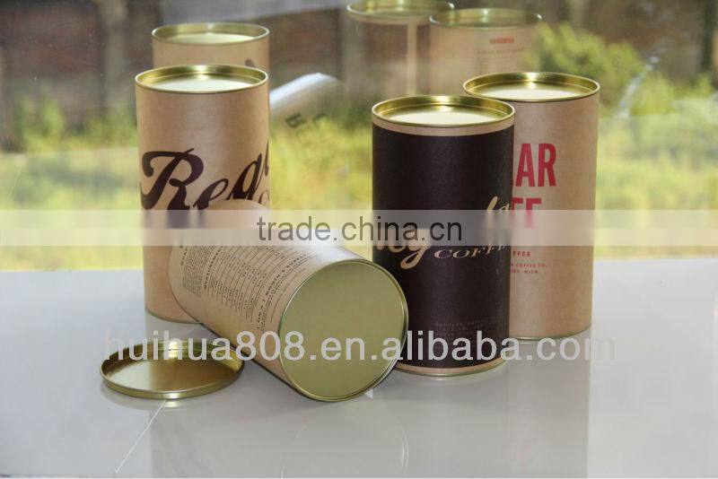 cardboard tube round paper box krafter wine packaing