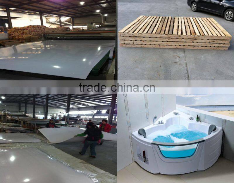 recycled hard white abs plastic sheet for bathtub and shower tray sanitary ware