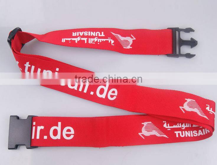 colorful heat transfer polyester luggage belt, travel luggage belt, luggage strap