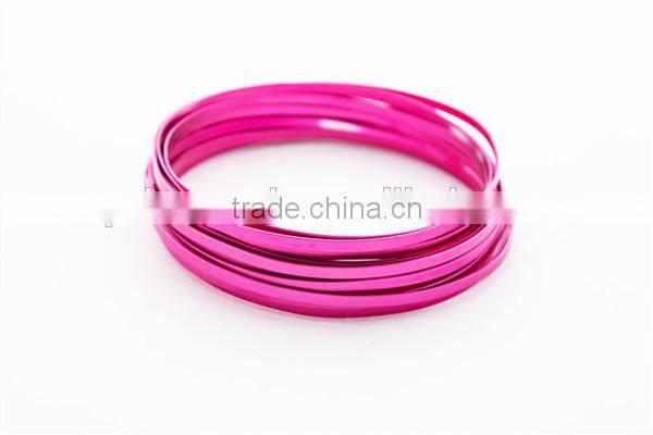 5mm x 1mm Flat Aluminum Jewelry Wrapping Craft Wire