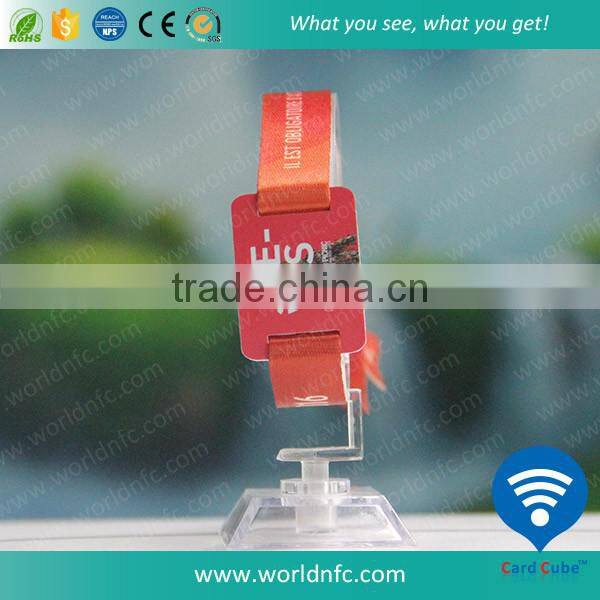Radio Controlled RFID Woven Ribbon Wristband