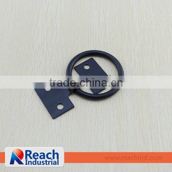 1/4" Thick Surface Mount E-Coated Steel Rope Ring Tie-Down Anchor