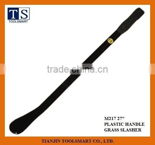 fixed blade knife with wooden or plastic handle