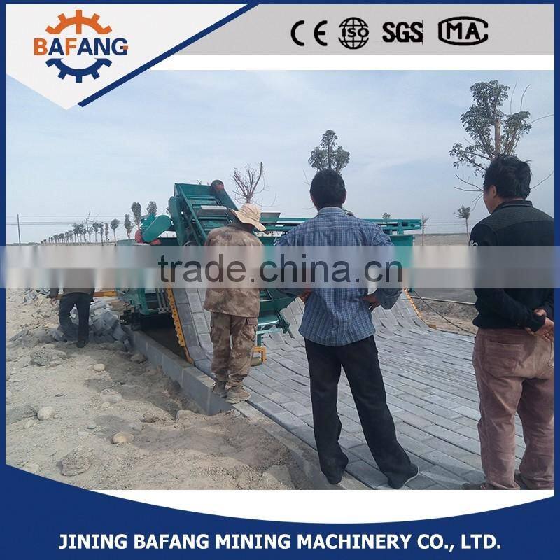 tiger stone brick laying machine in Dubai, automatic block road paver laying machine