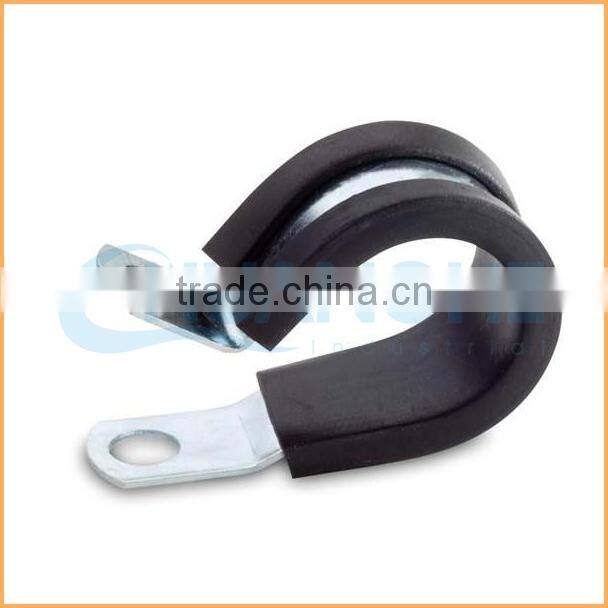China manufacture best quality iron zinc coated rubber hose clamp