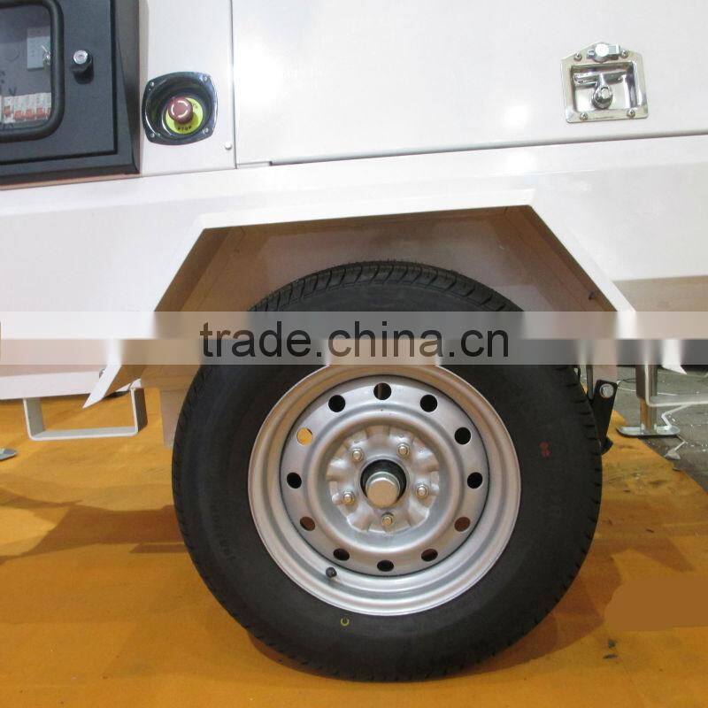 Water cooledl trailer lighting tower diesel generator