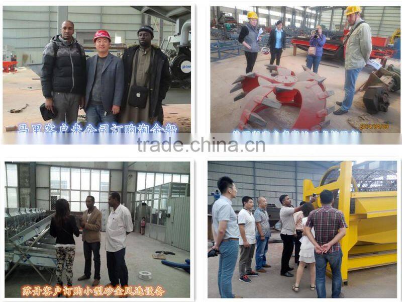 Diesel engine River small gold dredger for sale