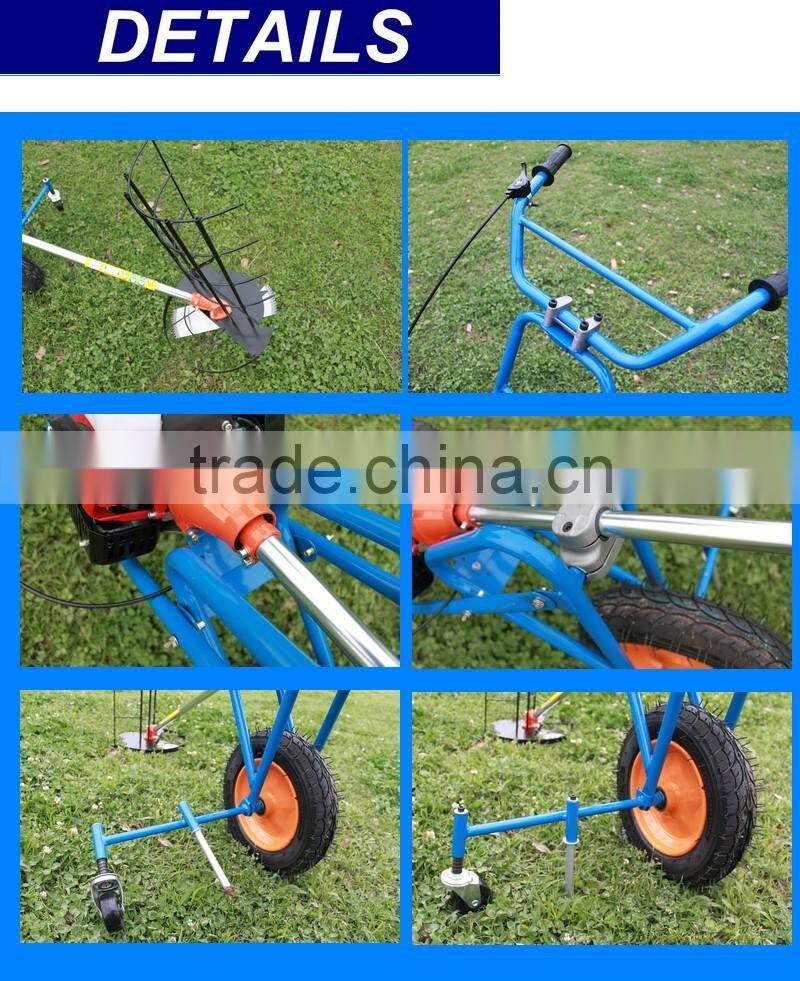 Hand Push Type with wheel 2-Stroke Grass Trimmer