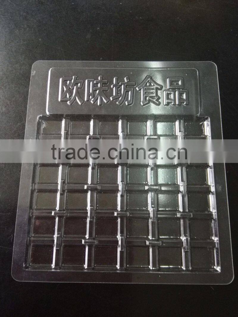 disposable PS, BOPS plastic small inner trays with 3 compartments