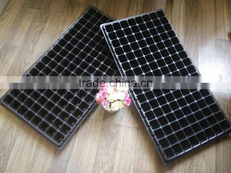 biodegradable plastic seed tray 128 cell nursery tray