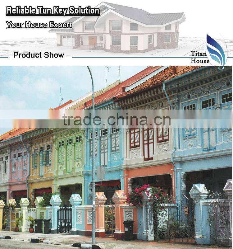 Architecturally Designed Anti-earthquake Prefab Shop Houses by Builder