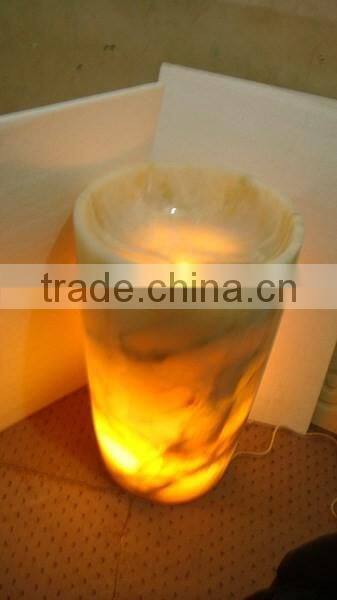 Amazing New Style BACKLIT ONYX PEDESTALS SINKS