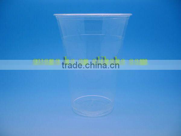 PLA Cold drinking clear plastic Cup/ biodegradable ice cream cups