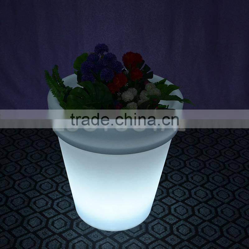 LED furniture led illuminated plastic flower pot led flower pot LTT-CF13