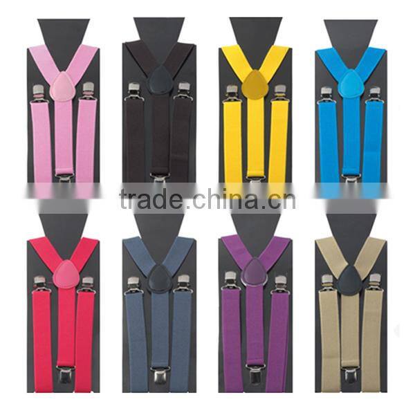 Cheap elastic new fashion design white suspenders